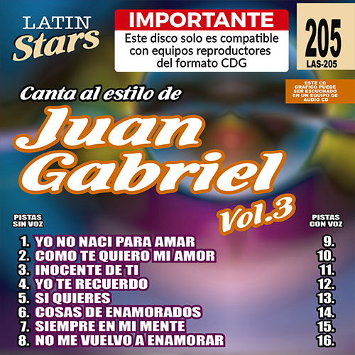 LAS 205 - Juan Gabriel Vol. 3