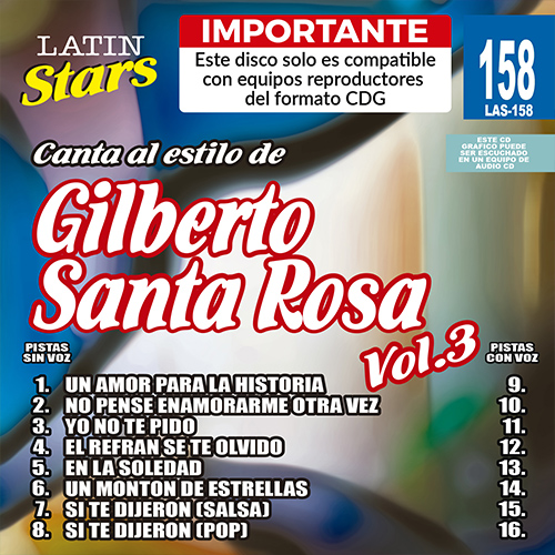 LAS 158 - Gilberto Santa Rosa Vol. 3