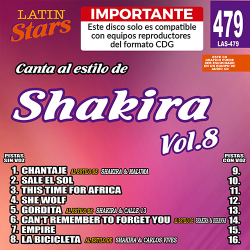 LAS 479 - Shakira Vol. 8