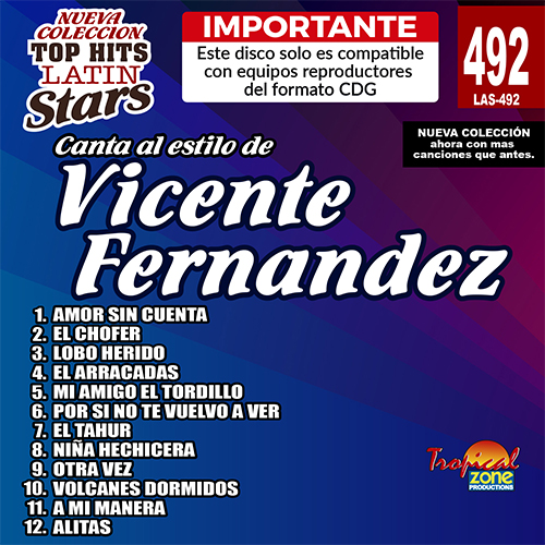 Top Hits LAS 492 - Vicente Fernandez