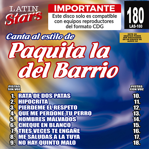 LAS 180 - Paquita la del Barrio