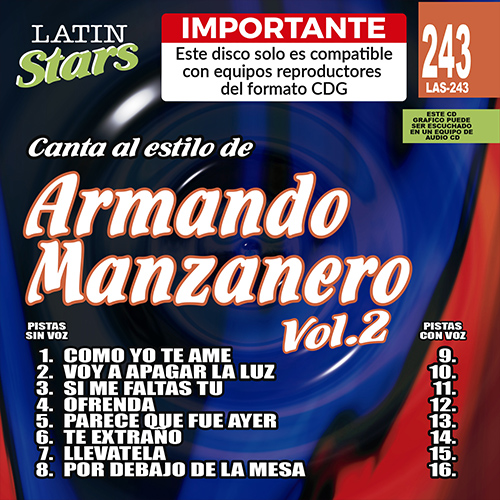 LAS 243 - Armando Manzanero Vol. 2