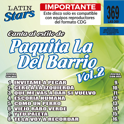 LAS 369 - Paquita La Del Barrio Vol. 2