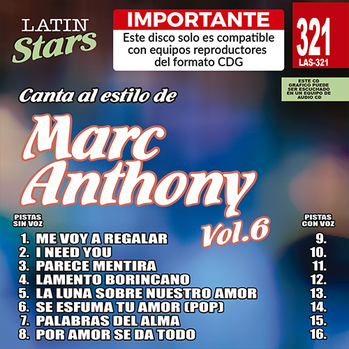 LAS 321 - Marc Anthony Vol. 6