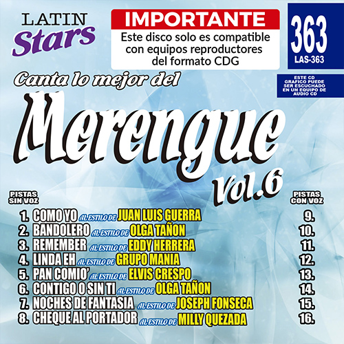 LAS 363 - Merengue Vol. 6