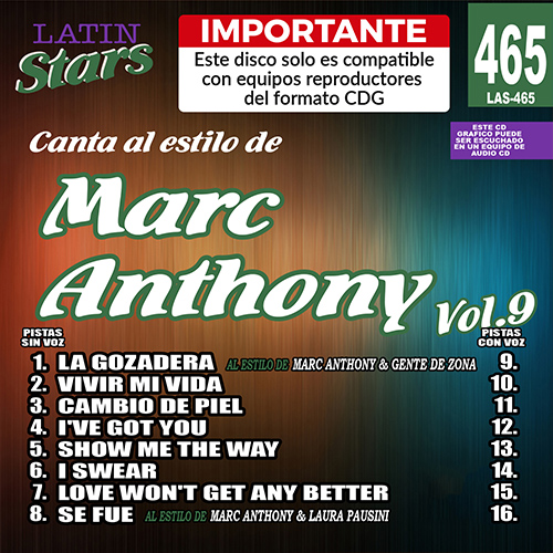 LAS 465 - Marc Anthony Vol. 9